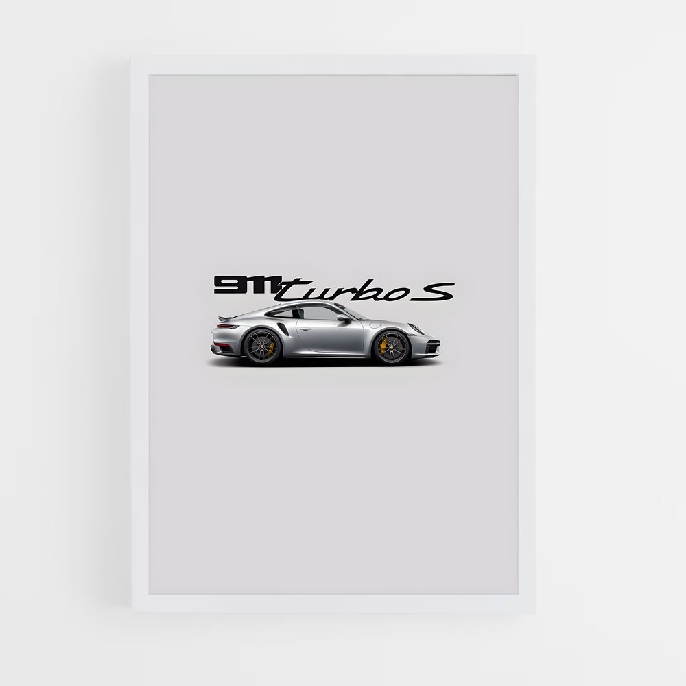 Poster Turbo Mystique – affiche Porsche (vue 3)